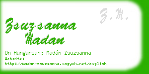 zsuzsanna madan business card